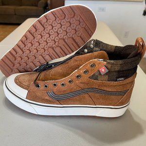 Vans SK8-Hi MTE 2.0 Dx Men's Sizes Glazed Ginger White Brown Plaid Check